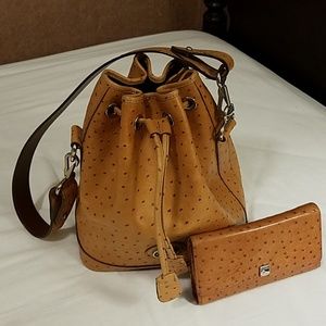 Dooney & Bourke drawstring bucket & wallet